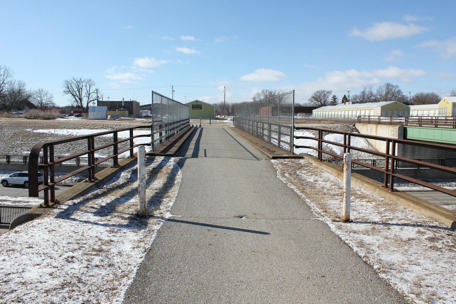 Looking south
